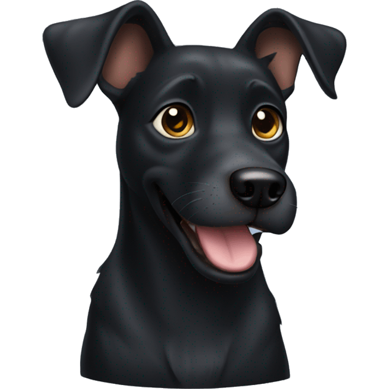 Black dog emoji