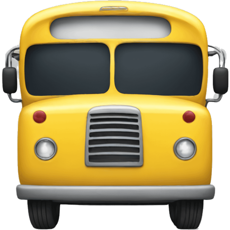 Short yellow bus emoji