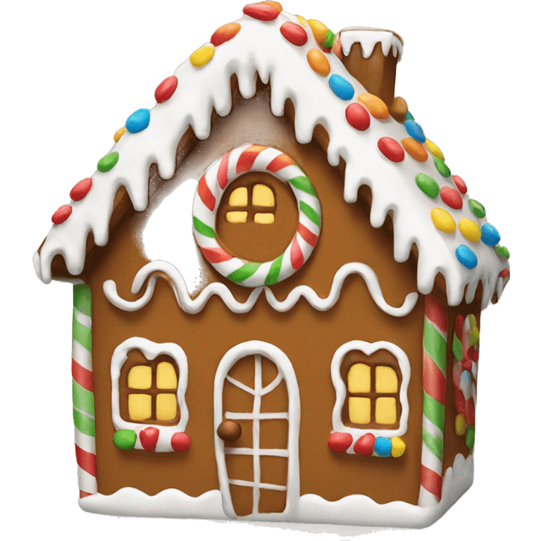 gingerbread house emoji