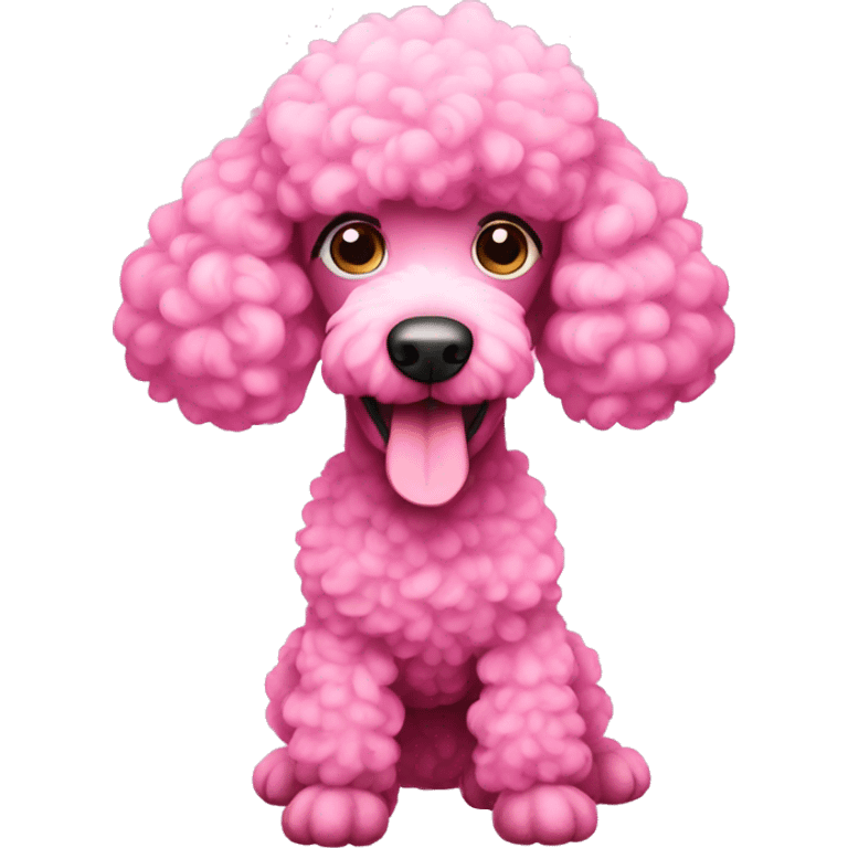 Pink poodle emoji