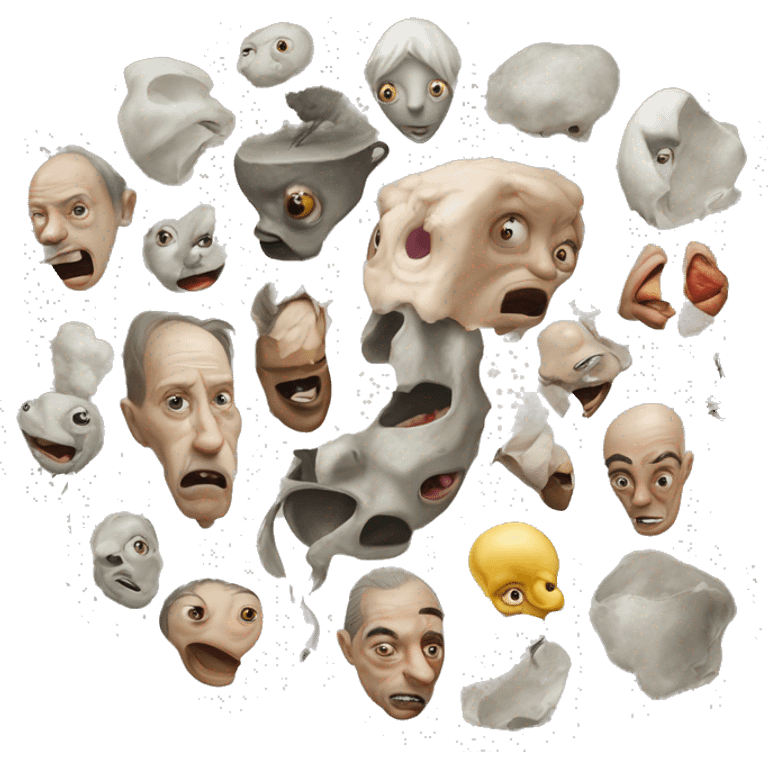 Surrealism wimmelbilder emoji