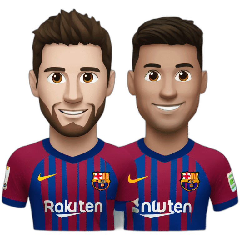 Messi and ronaldo emoji