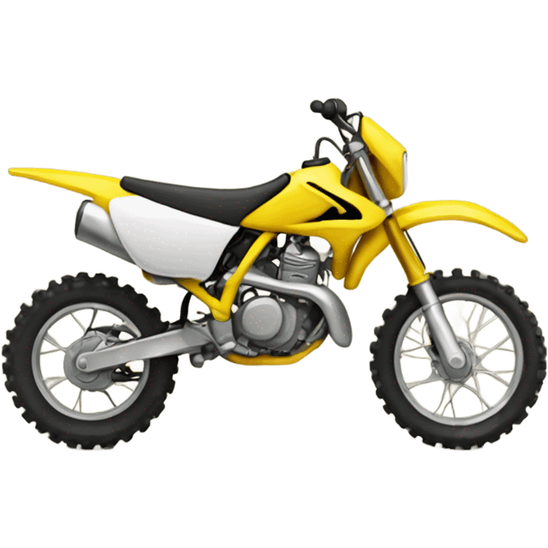 Yellow dirtbike emoji