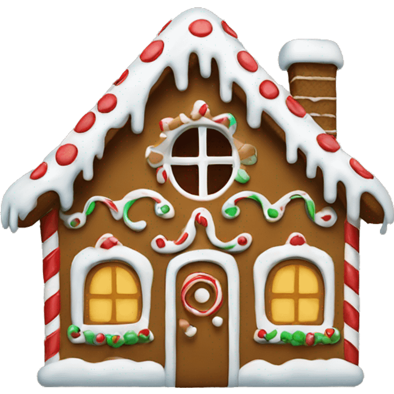 Gingerbread house emoji