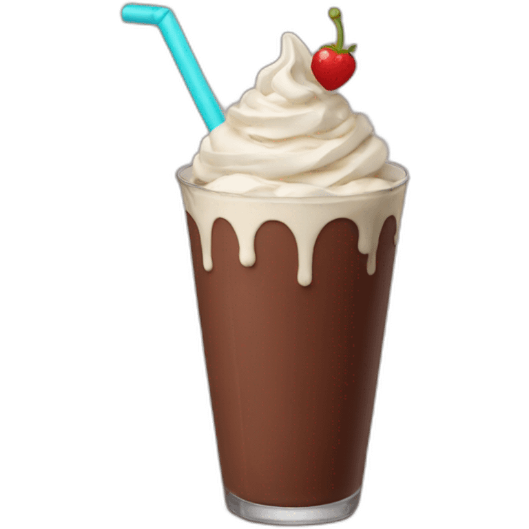 Chocolate shake emoji