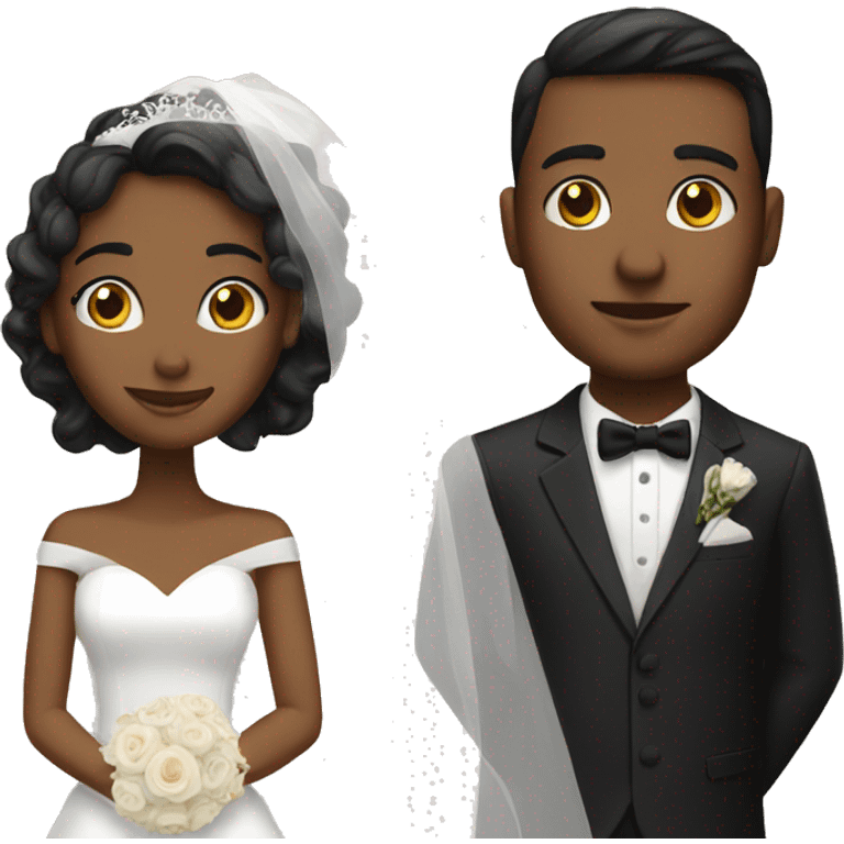 couple in wedding attire emoji