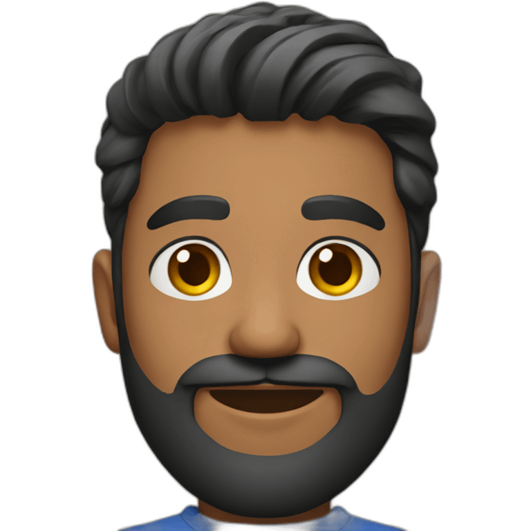 sri lankan handsome young guy with a beard emoji