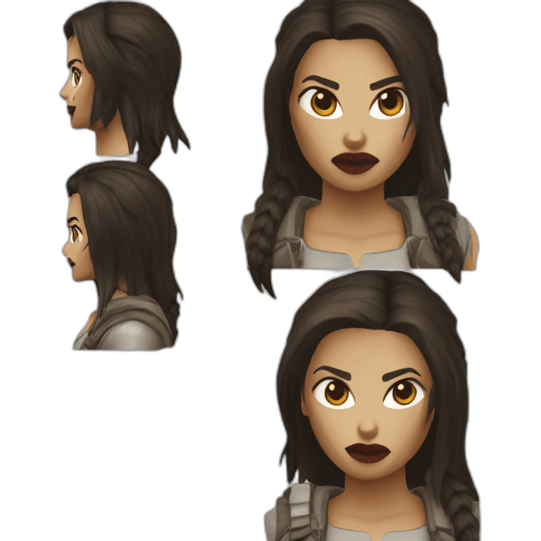 Lara Croft Tomb Raider vampire emoji