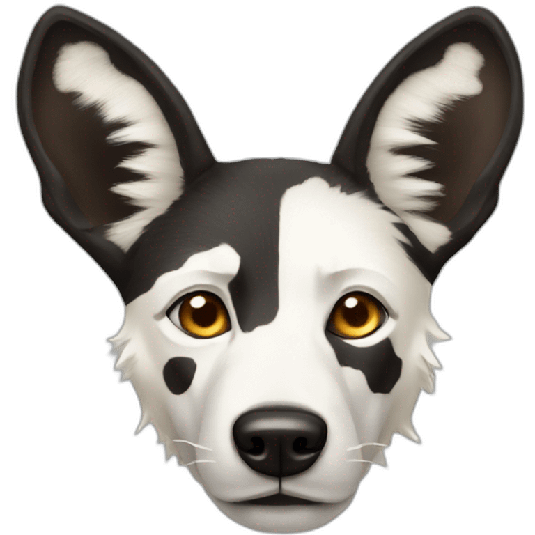 Albino wild African dog  emoji