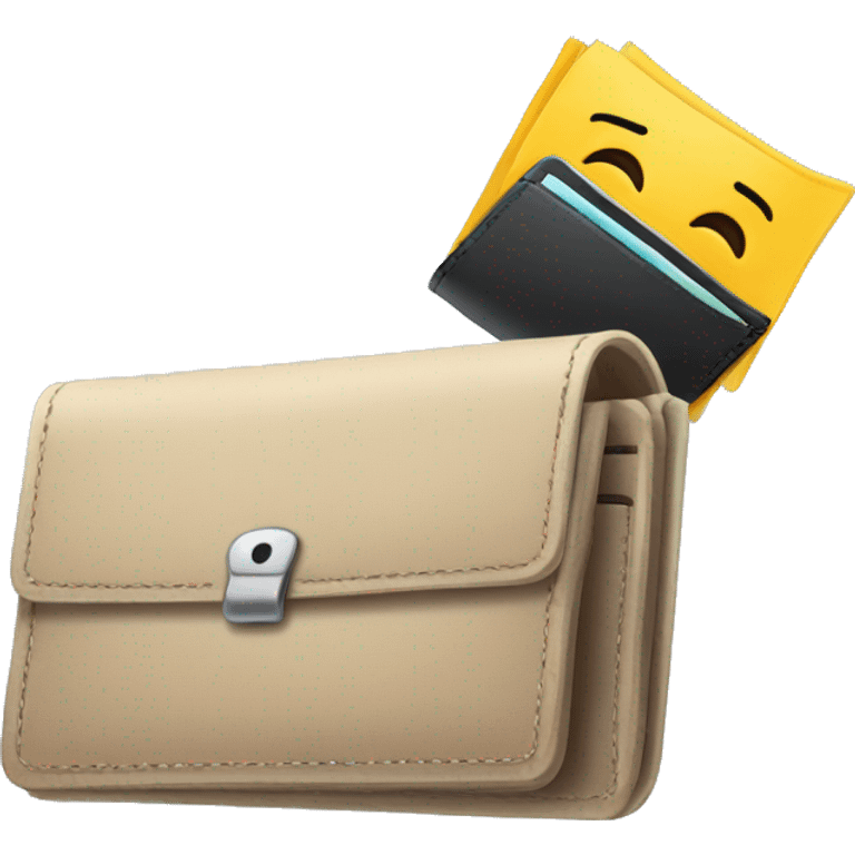 empy wallet with escaping bug emoji