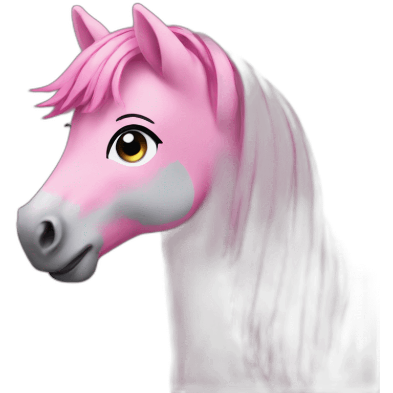 pink pony wearing jeans emoji