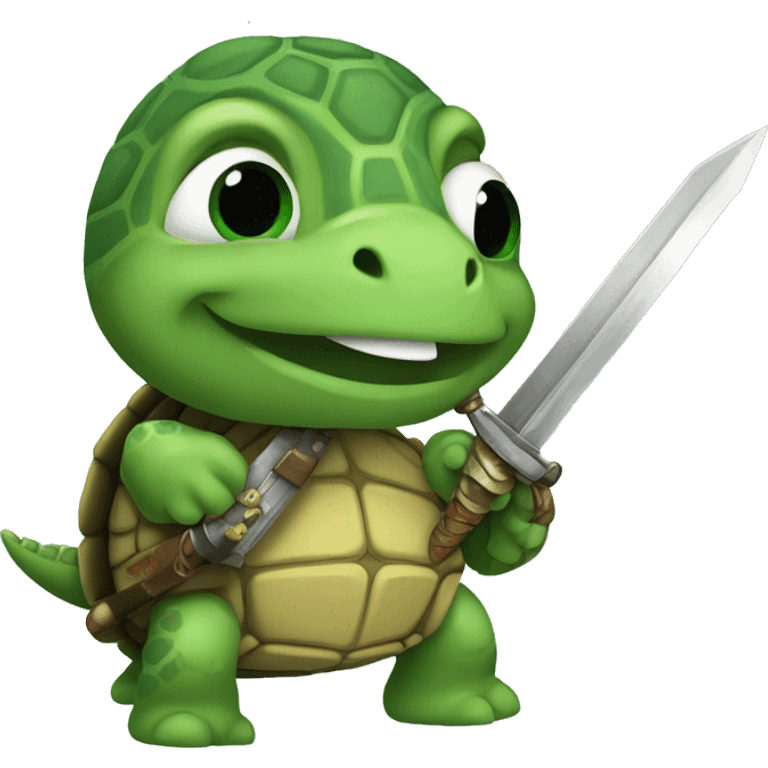 Turtle with a sword emoji