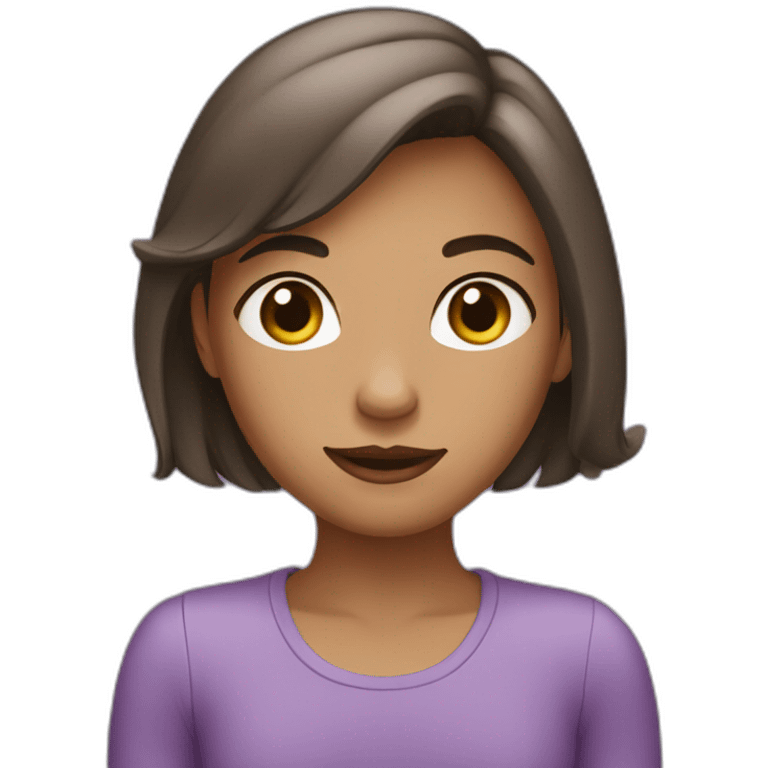 Fille voilet  emoji