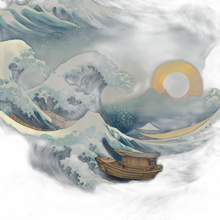 La vague d'Hokusai emoji