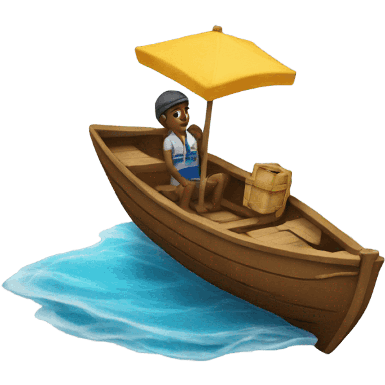 Barefoot boat licence  emoji