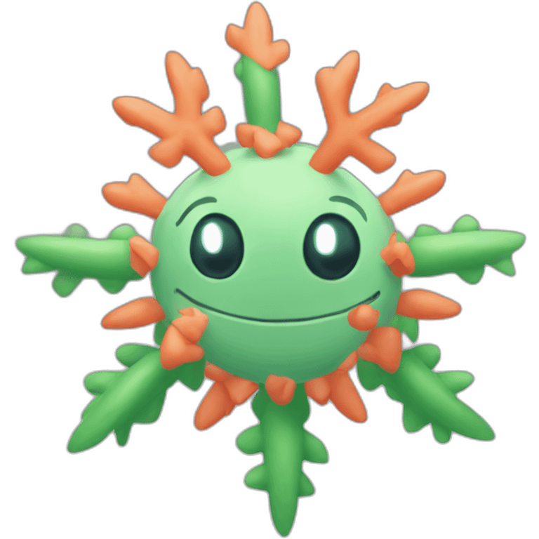 snowflake on the grovyle pokemon emoji