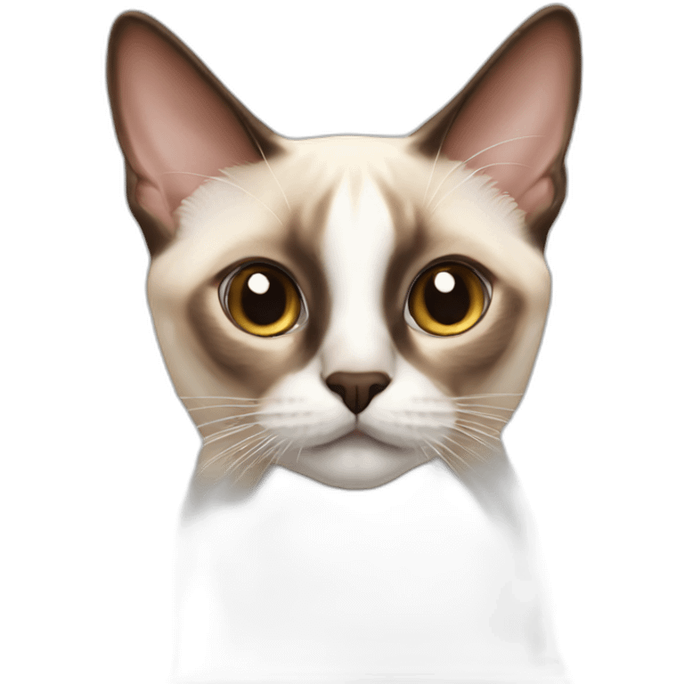 white red point siamese emoji