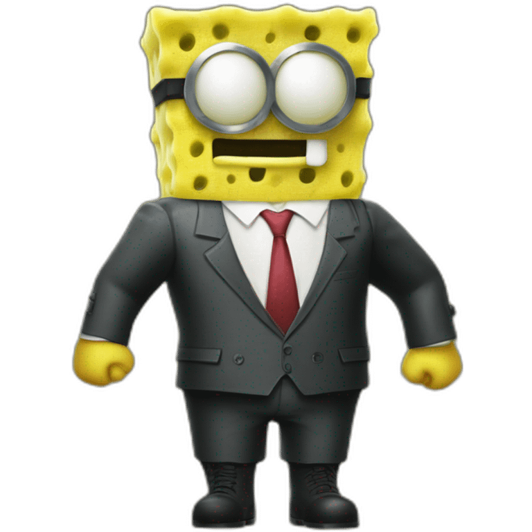 sponge bob hitman emoji