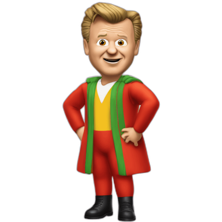 Louis van Gaal in teletubby outfit emoji