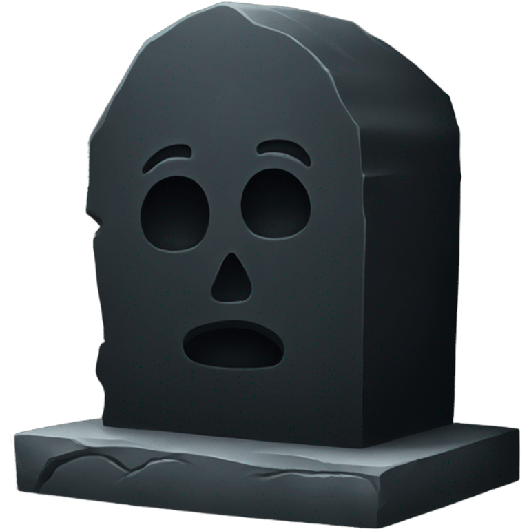 Black grave emoji