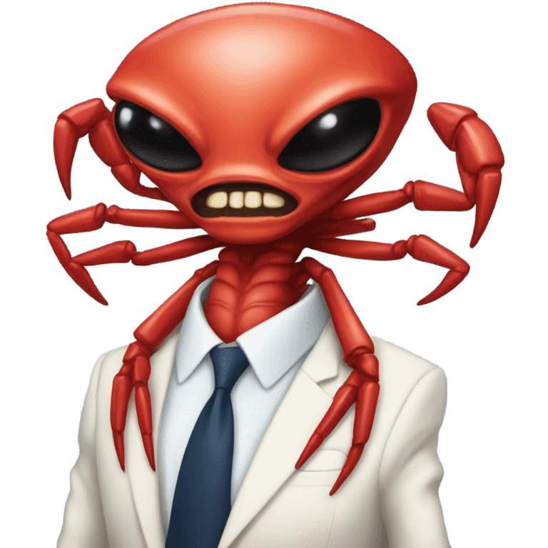 alien red human man crab president emoji