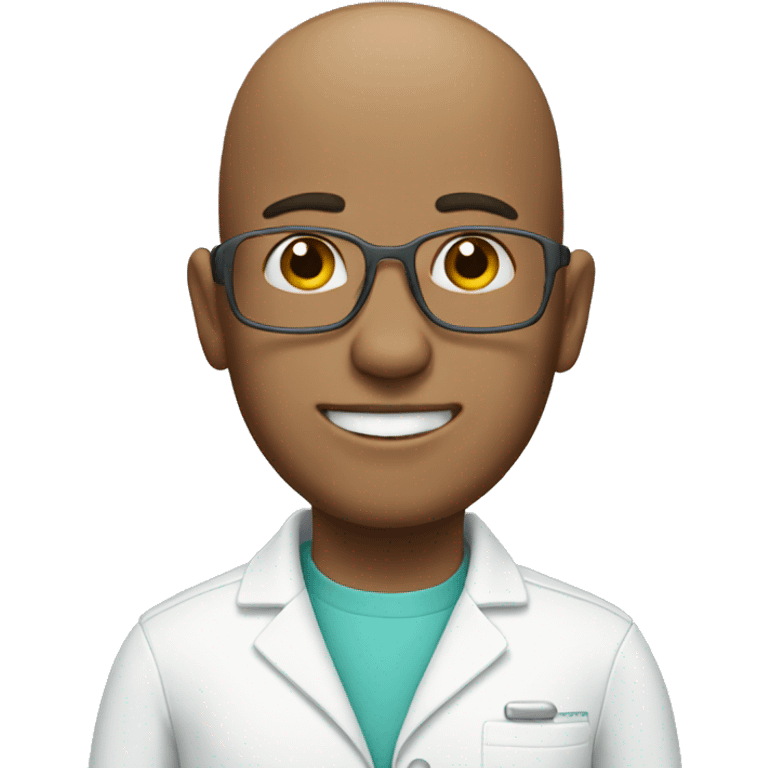 Dentist without hair emoji