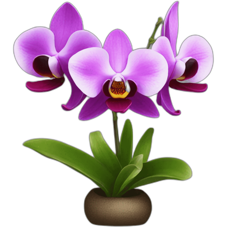 orquidea feliz emoji