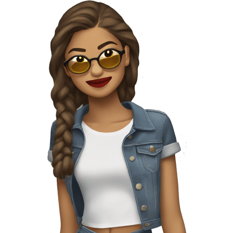 Zendaya at a fun night out emoji