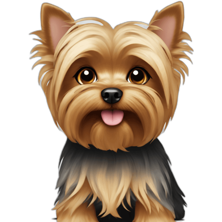 Cute little Yorkshire Terrier emoji