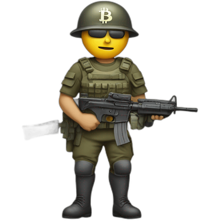 bitcoin soldier emoji