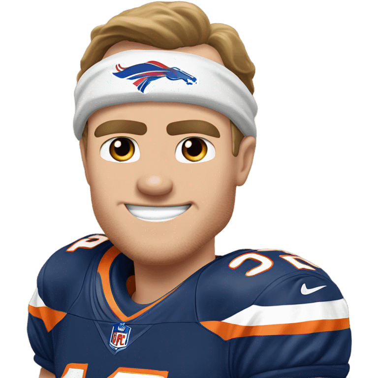 Broncos quarterback Bo Nix beating buffalo bills quarterback Josh Allen emoji