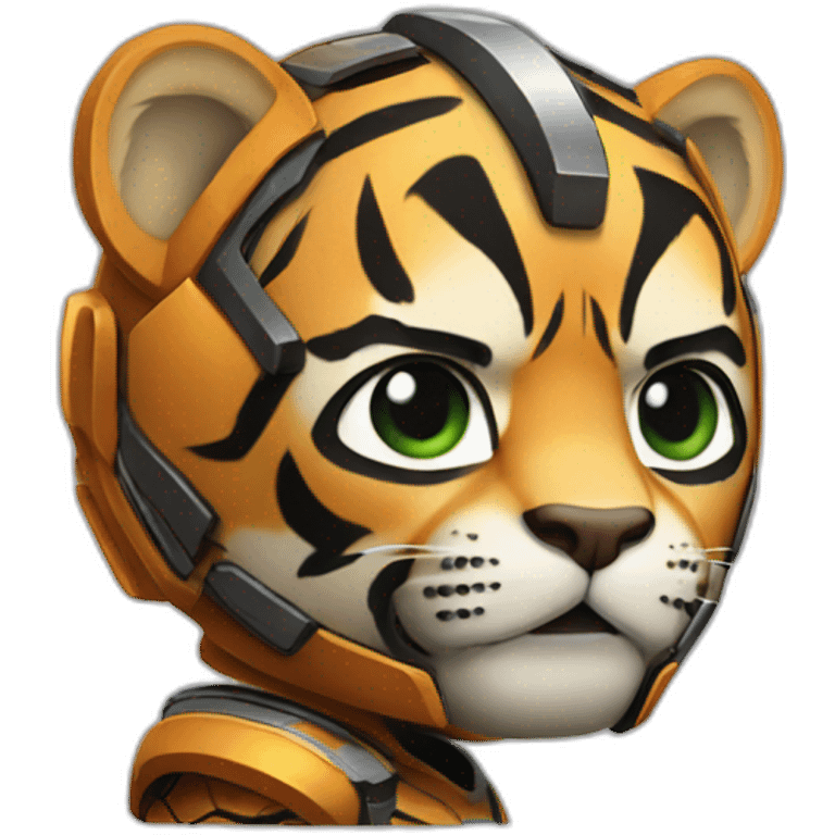 Tiger-with-iron-man-body-armor emoji