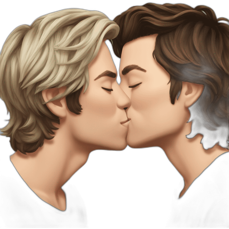 harry styles and louis tomlinson kiss emoji