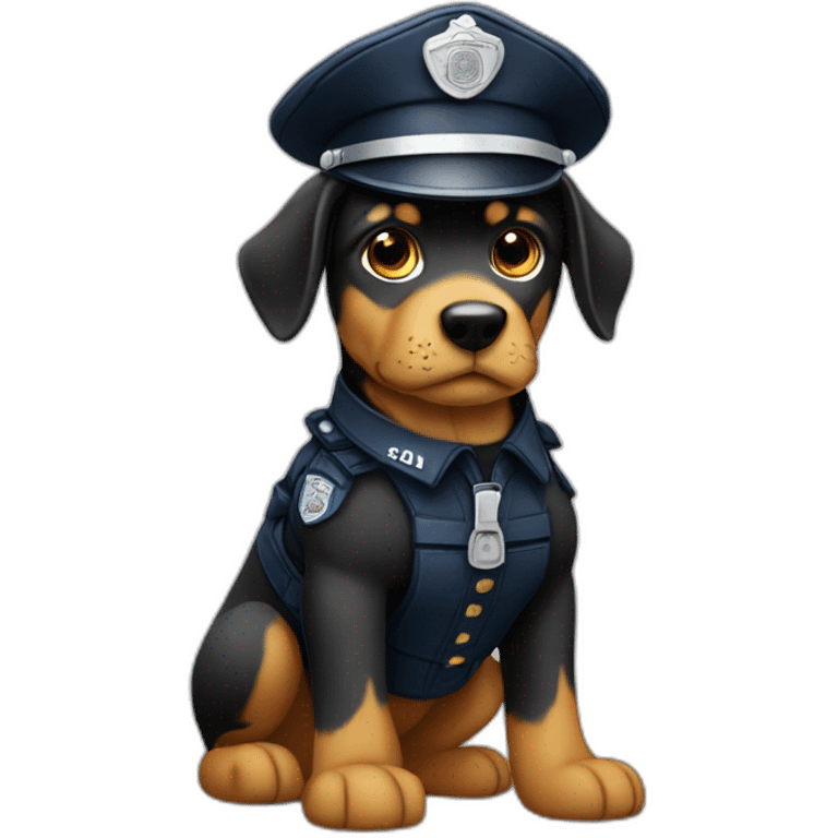 Chien policier emoji