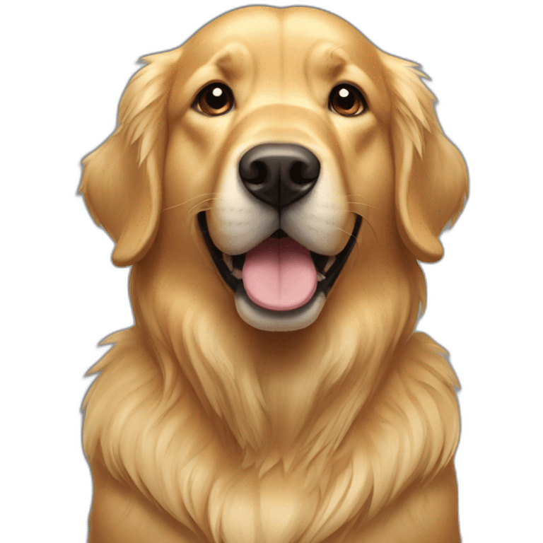 Gym Golden retriever emoji