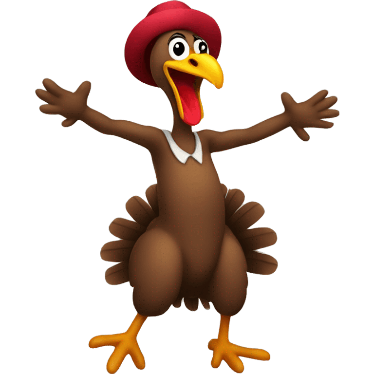 Turkey dancing  emoji