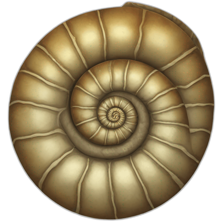 ammonite fossil emoji