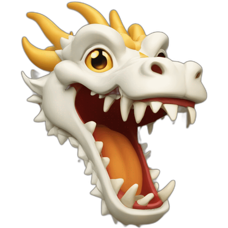 laughing Chinese dragon emoji