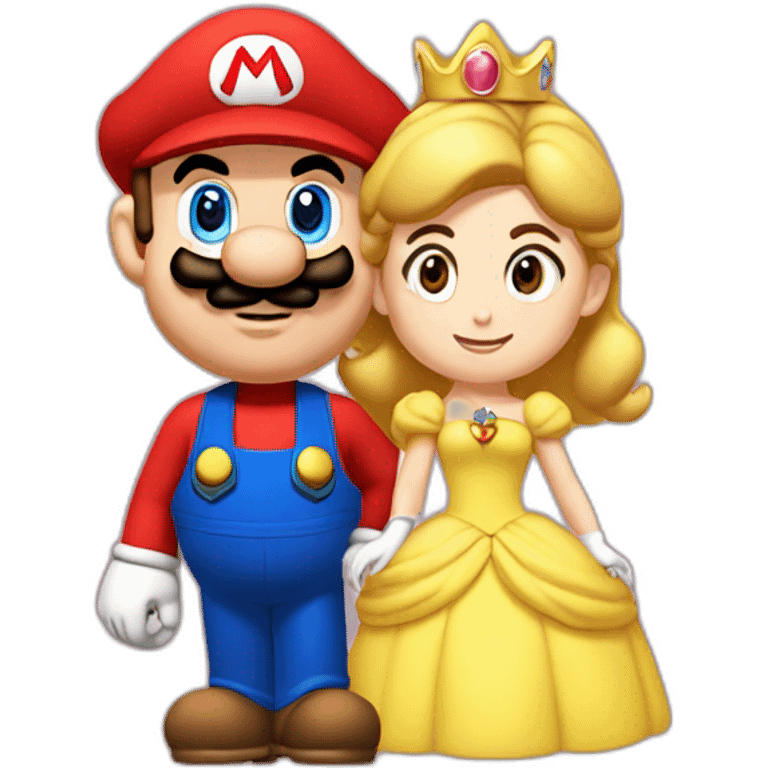 Mario qui encore la princesse emoji