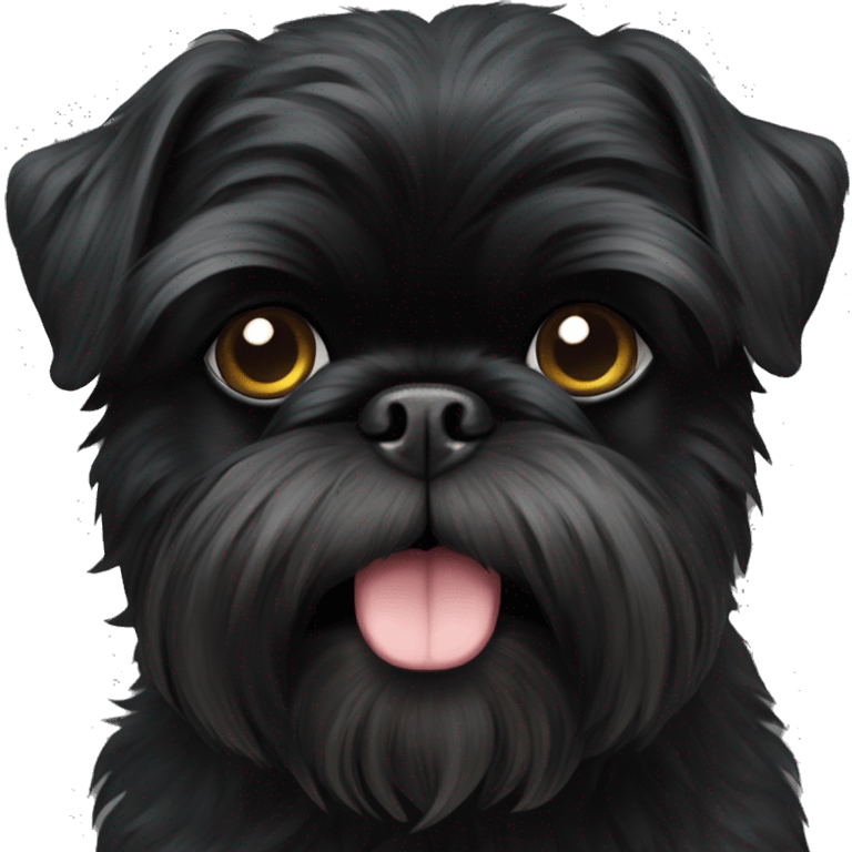 full black brussels griffon emoji