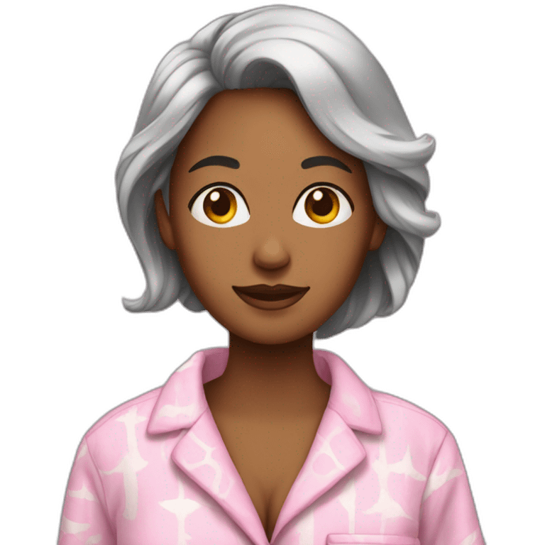 woman in pajama set emoji