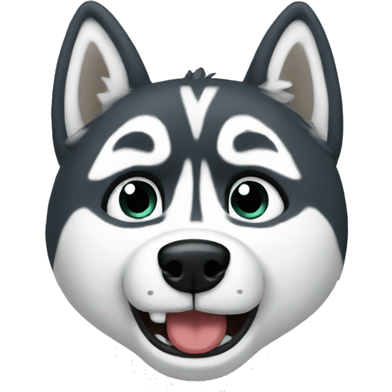 Husky crying emoji