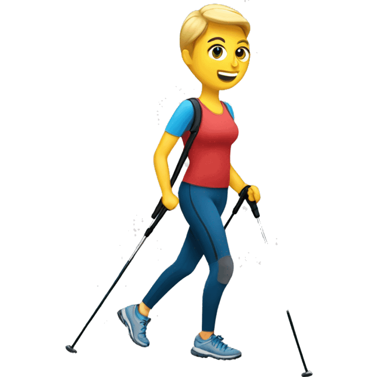 Nordic walking emoji