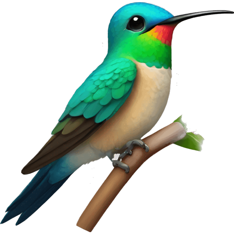 Cute colibri emoji