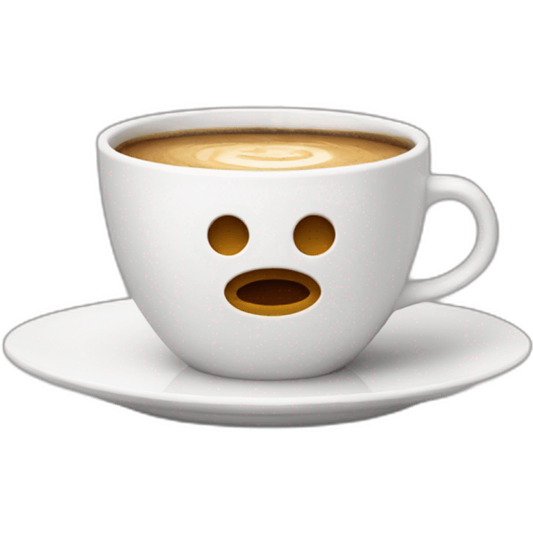 computer floating in coffee emoji