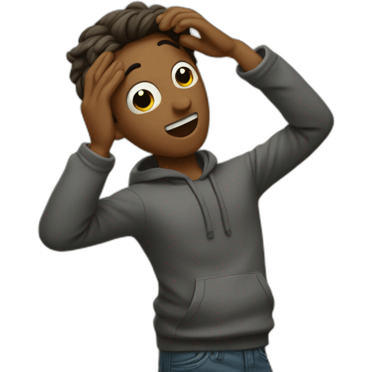 Homme qui dab emoji