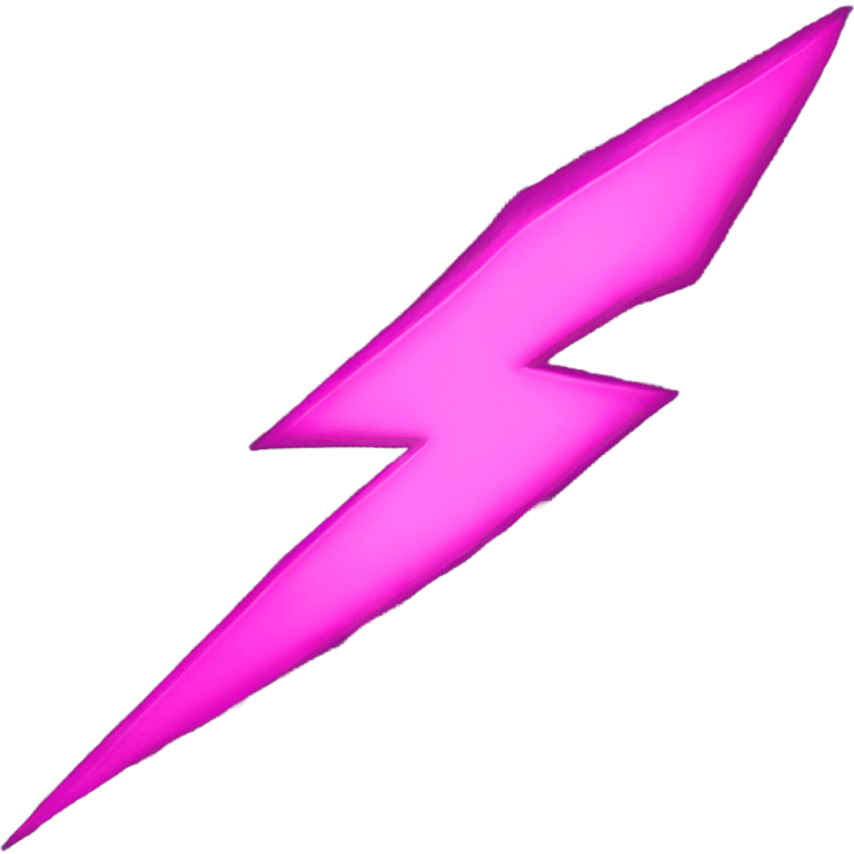 Pink lightning bolt emoji