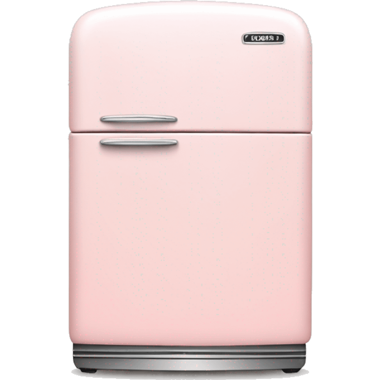 Realistic light pink vintage fridge emoji