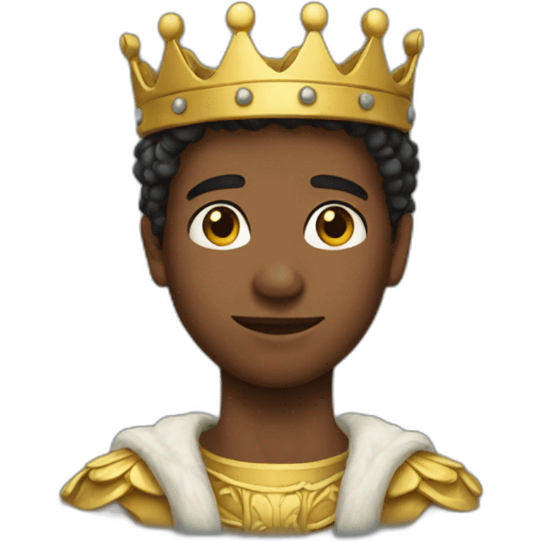 Young man king emoji