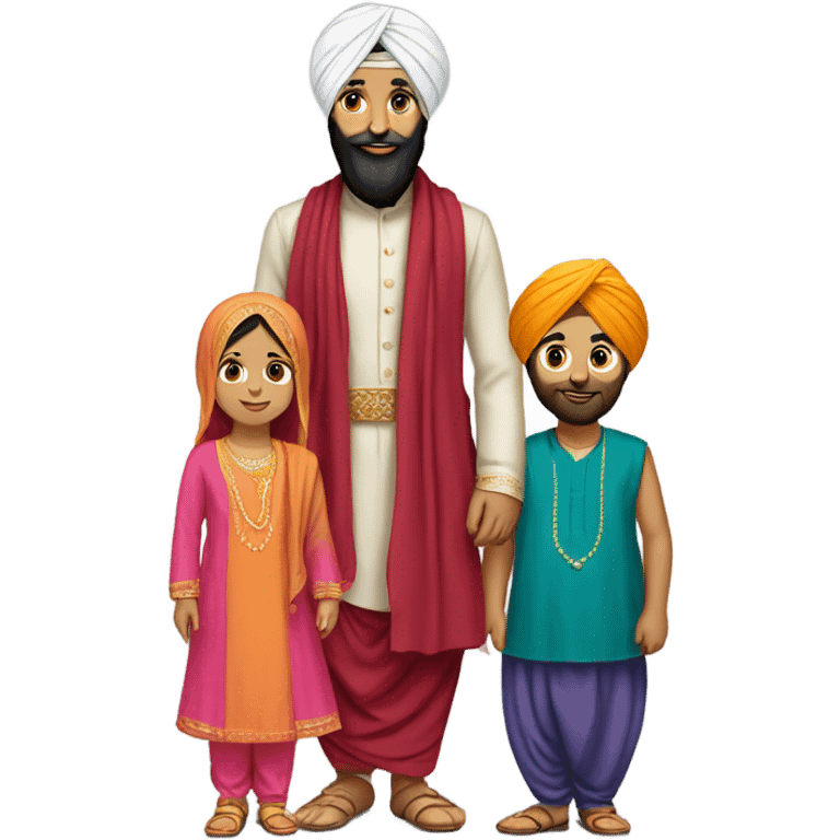 Sikh family emoji